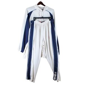 Vtg Nike Dallas Mavericks Warm Up Suit Mens 2XL Jacket Pants Side Snaps NBA